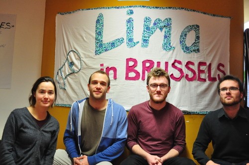 Selection of Attendees of ‘Lima in Brussels’ event (L-R): Ciara Kenny (Dublin), Áron Bányász (Hungary), Robert Wade (Dublin) and Mícheál Callaghan (Monaghan).